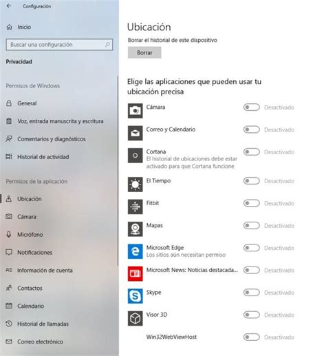 Uso de aplicaciones y permisos