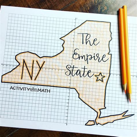 New York Coordinate Graphing Picture 1st Quadrant & ALL 4 Quadrants ...