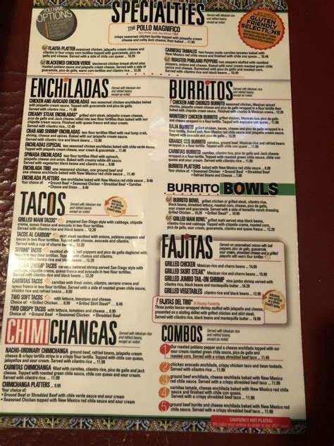 Jose Pepper's Mexican Restaurant Belton Menu at Kristin Knight blog