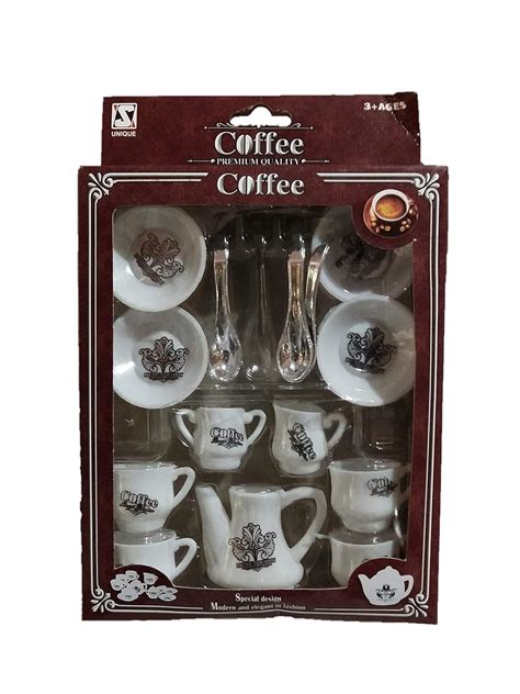 Buy t 4 toys tea set tea party pretend playset for kids, teapot play ...