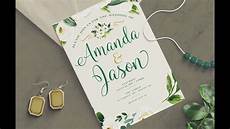 Wedding Invitation Card In by Photoshop Tutorial How To Create A Wedding Invitation Wedding Invitation Card In