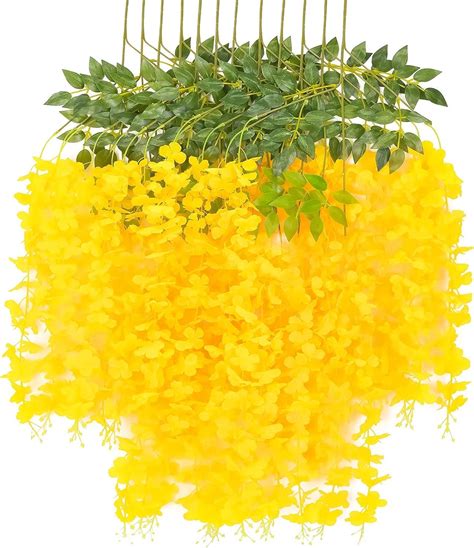 Buy SATYAM KRAFT Pack of 12 (43.2 inch) Artificial Wisteria Vine ...