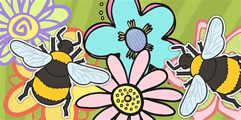 👉 A4 Bee Cut Outs (Minibeasts)