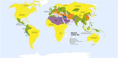 The world map (2000 BC) - Vivid Maps | Historical maps, World map, World