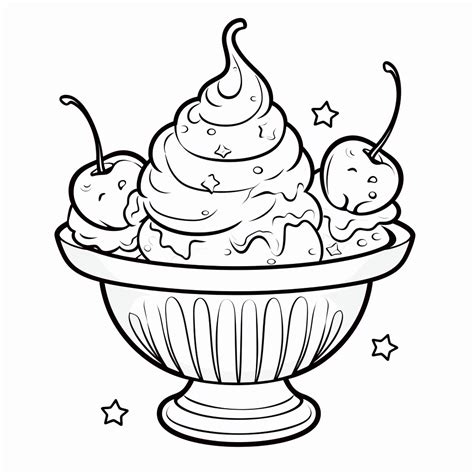 Ice Cream Coloring Page