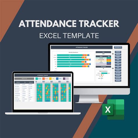 Attendance Tracker Excel Template: Monthly Timesheet (instant Download ...