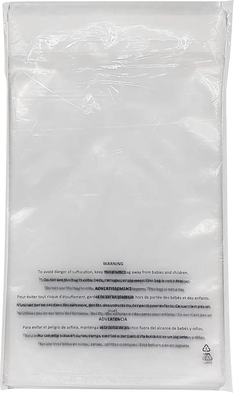 Buy PolyPackers – 11” x 14” (1000 Count) Self Seal Clear Poly Bags with ...