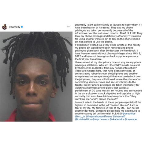 YNW Melly Says He Fears For His Life While In Jail: I Am Being ...