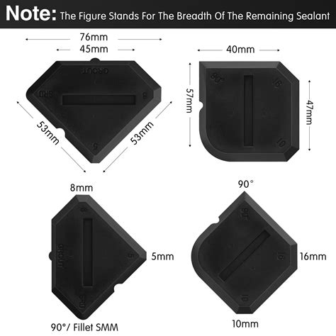 Snapklik.com : Outus 2 Pieces Caulking Tool Set Silicone Sealant Grout ...