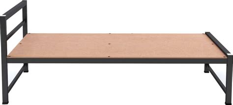 Ziaula Premium Feet metal Bed Iron Bed with Attached MDF Board Metal ...