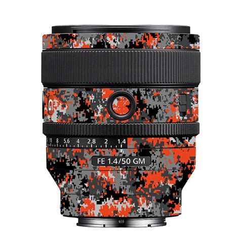 Inferno Pixel Sony FE 50mm f/1.4 GM Camera Lens Skin