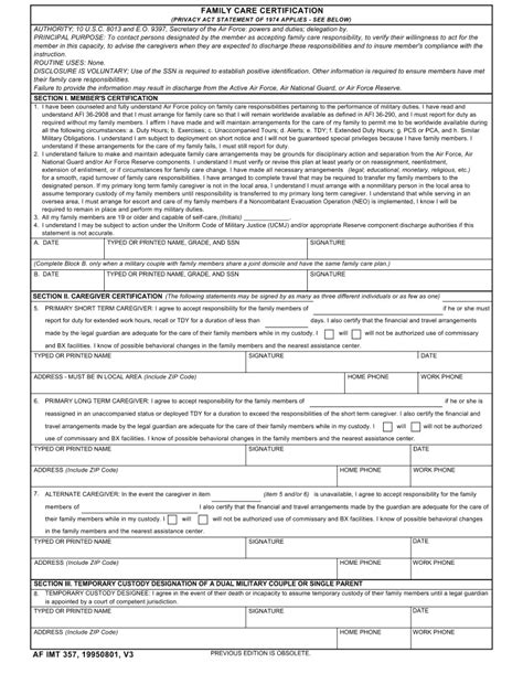 1995 Form AF IMT 357 Fill Online, Printable, Fillable, Blank - pdfFiller