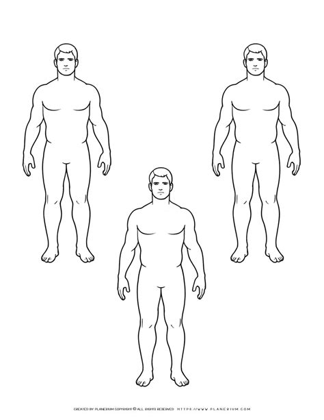 Engage Students with Male Outlines Trio Variations Printables