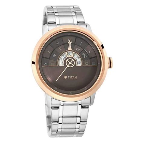 Buy Titan Grandmaster II Analog Brown Dial Men's Watch-1828KM02 ...