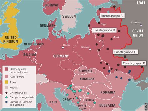 Map Of All Concentration Camps In Europe
