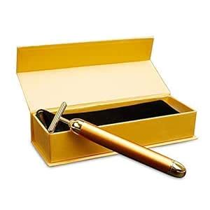 Premium Beauty Facial Massage Roller, 24K Gold-Plated, T-Shape Design ...
