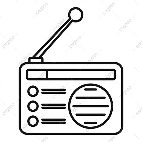 Radio Clip Art Black And White