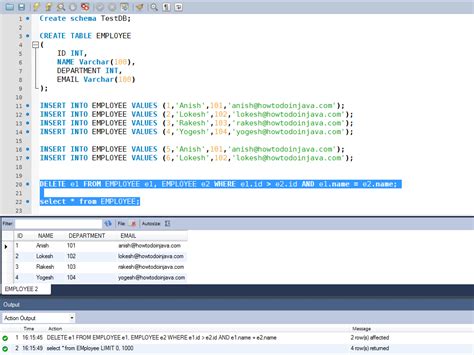 Image result for Remove Dplicates SQL with No ID