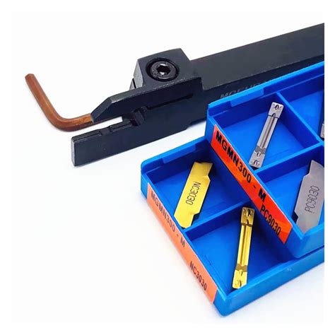 1PCS Tool Holder MGEHR + 10PCS Carbide Grooving Lathe Insert TMP1105 ...