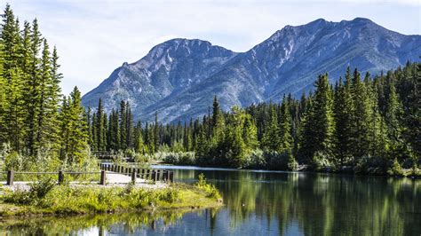 Download wallpaper 1366x768 lake, mountains, landscape, trees ...