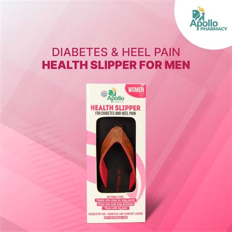Apollo Pharmacy Diabetes & Heel Pain Health Slipper For Women, Size-6 ...