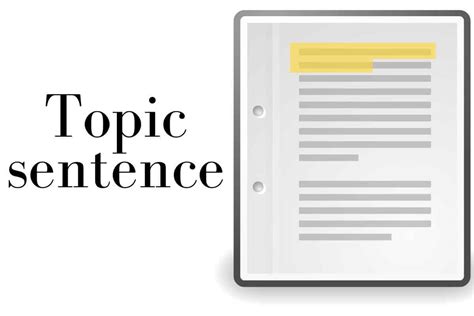 Image result for Examples of Good Topic Sentences