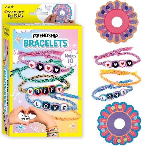 Amazon.com: Creativity for Kids Best Friends Bracelets Mini Craft Kit ...