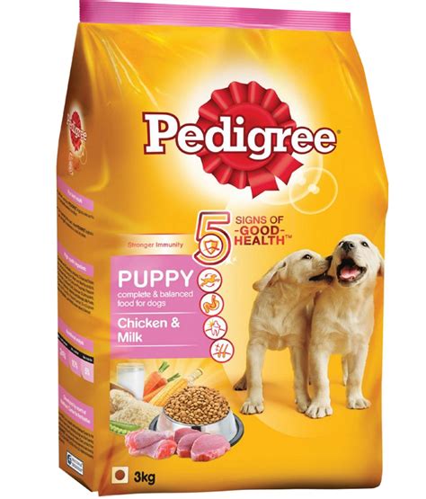 Pedigree Puppy Dog Food Chicken & Milk, (3 kg) | Poshaprani.com