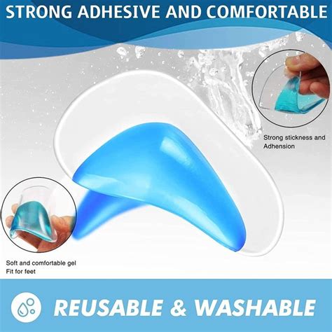 Gel Arch Support Insoles for Flat Feet & Plantar Fasciitis Relief (1 ...