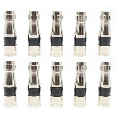 Buy F Type RG11 Coax Cable Compression Fitting/Connector with Weather ...