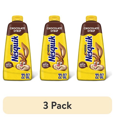 (3 pack) Nesquik Chocolate Syrup for Milk or Ice Cream, 22 oz - Walmart.com