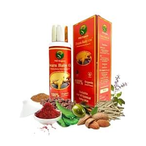 Amazon.in: Buy PSS ORGANIC Swarn Herbal Baby Massage Oil For All Types ...