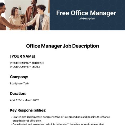Office Manager Job Description Uae at Kaitlyn Maund blog