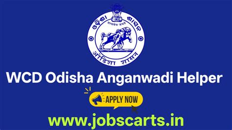 WCD Odisha Anganwadi Helper Recruitment 2026 - Apply Online Now