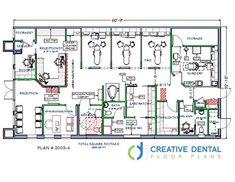 Creative Dental Floor Plans | General Dentist Floor Plans