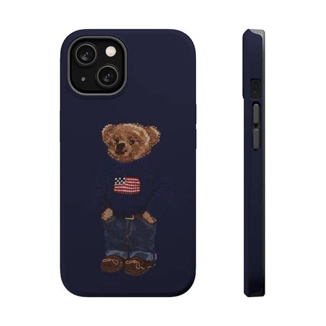 Teddy Bear Phone Case for Ralph Polo Lovers, Magnetic Tough Cases ...