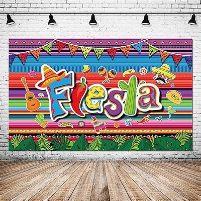 Buy Summer Fiesta Party Decorations Mexican Theme Photography Backdrop ...