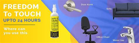 SAFE & SOUND 24Hours Surface Disinfectant Spray—Protect Upto 24Hrs ...