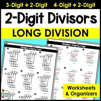 Image result for Long Division Worksheets 2-Digit Divisor