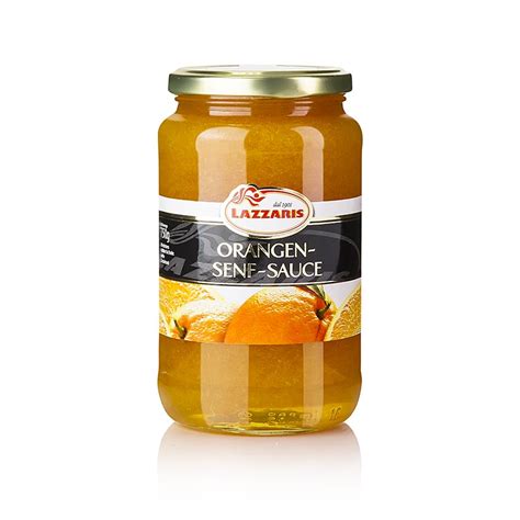 Lazzaris -Orangen-Senf-Sauce, nach Tessiner Art, 580 ml, Glas | GOURMET ...