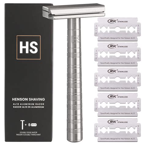 Amazon.com: Henson Shaving Razor - Aluminum Double Edge Safety Razor ...