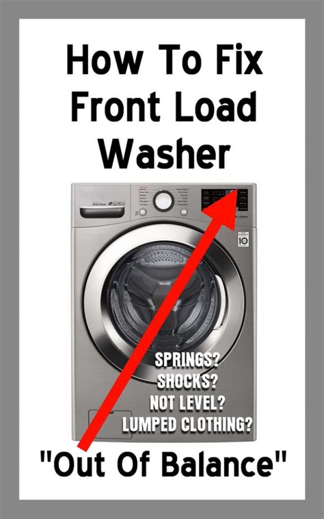 Image result for Washing Machine Out of Balance Repair