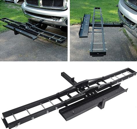 Amazon.com: ECOTRIC 500LBS Motorcycle Trailer Hitch Carrier Scooter Dirt Bike Hauler Hitch Mount ...