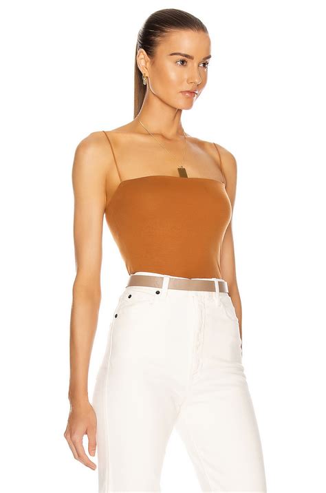 Enza Costa for FWRD Essential Strappy Tank in Toffee | FWRD