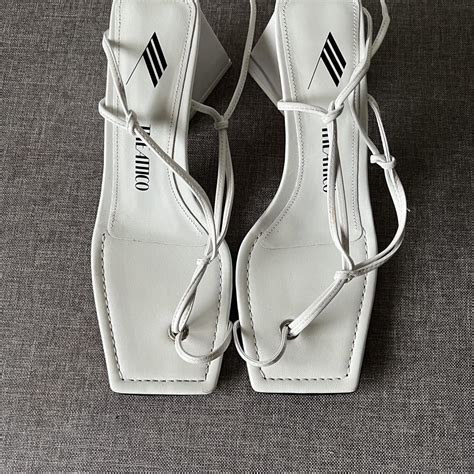 The Attico Women's White Sandals | Depop