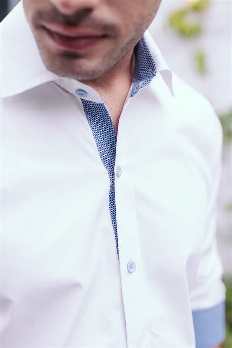 Moonlight White n Oceanic Blue | White Shirt for Men | Mens Shirts ...