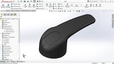 Image result for Solid Work Handle Wave Design