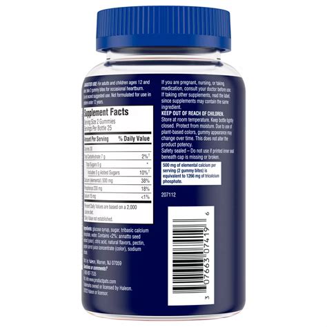 Tums Antacid Gummy Bites - Assorted Fruit - Shop Digestion & nausea at ...