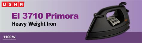 Buy USHA EI 3710 Primora 2 KG Heavy Weight Dry Iron| 1100W| Non-stick ...
