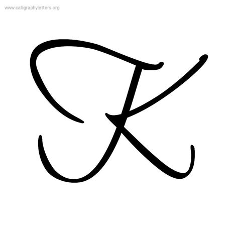 Fancy Cursive K